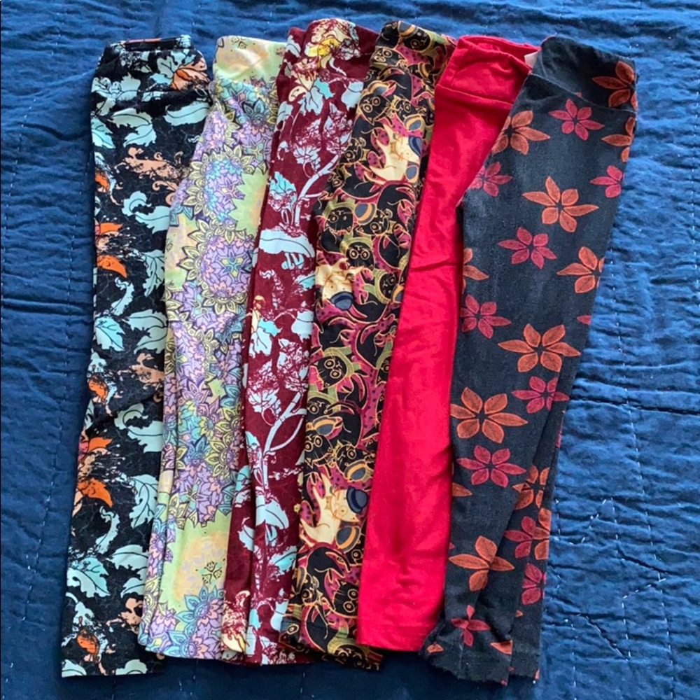 6 pair lularoe kids leggings, smoke free home